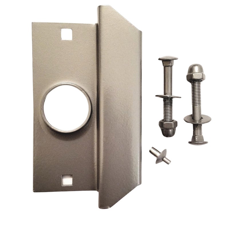 TUFF STRIKE Steel Latch Guard Plate for Out-Swinging Doors | Commercial Door Security | Universal Latch Guard | TUFF STRIKE | Aluminum - Image 4